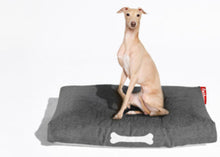Load image into Gallery viewer, Dog Sitting on a Rock Grey Fatboy Doggielounge Large Outdoor Dog Bed