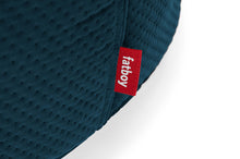 Load image into Gallery viewer, Deep Sea Fatboy Point Large Recycled Royal Velvet Pouf Label