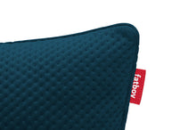Load image into Gallery viewer, Deep Sea Fatboy Recycled Royal Velvet Square Pillow Label