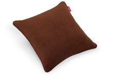 Load image into Gallery viewer, Tobacco Fatboy Recycled Royal Velvet Square Pillow