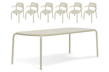 Load image into Gallery viewer, Toni Tablo Table Set + 6 Armchairs