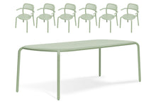 Load image into Gallery viewer, Toni Tablo Table Set + 6 Armchairs
