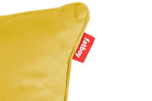Load image into Gallery viewer, Fatboy Square Recycled Velvet Throw Pillow - Gold Honey Label
