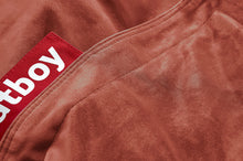 Load image into Gallery viewer, Rhubarb Fatboy Slim Velvet Bean Bag Closeup
