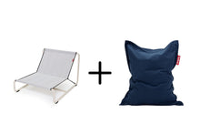 Load image into Gallery viewer, Original Slim Recycled Cord Beanbag Chair + Beanbase Bundle