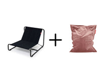 Load image into Gallery viewer, Original Slim Recycled Velvet Beanbag Chair + Beanbase Bundle
