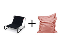 Load image into Gallery viewer, Original Slim Teddy Beanbag Chair + Beanbase Bundle