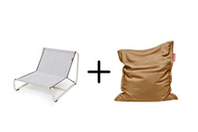 Load image into Gallery viewer, Original Slim Teddy Beanbag Chair + Beanbase Bundle