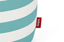Load image into Gallery viewer, Stripe Azur Fatboy Point Outdoor Ottoman Tag