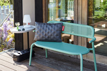 Load image into Gallery viewer, Light Grey Fatboy Brick Table on a Patio Next to a Bankski Bench
