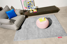 Load image into Gallery viewer, Cloudy Grey Fatboy Dot Carpet Next to a Sumo Loveseat and a Humpty Dumpty Table
