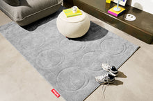 Load image into Gallery viewer, Cloudy Grey Fatboy Dot Carpet Next to a Sumo Loveseat and a Humpty Dumpty Table