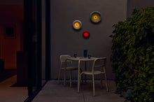 Load image into Gallery viewer, Sage Fatboy Oloha Large Hanging on a Patio Wall at Night