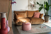 Load image into Gallery viewer, Point Recycled Velvet Pouf Ottoman