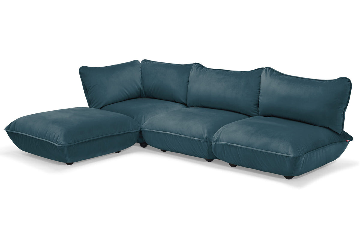 Square in. 130 Allwex ソファ ゅーぅ Arm U-Shape Corduroy Plush 8-Piece Modern 2人掛け・3人掛けソファ