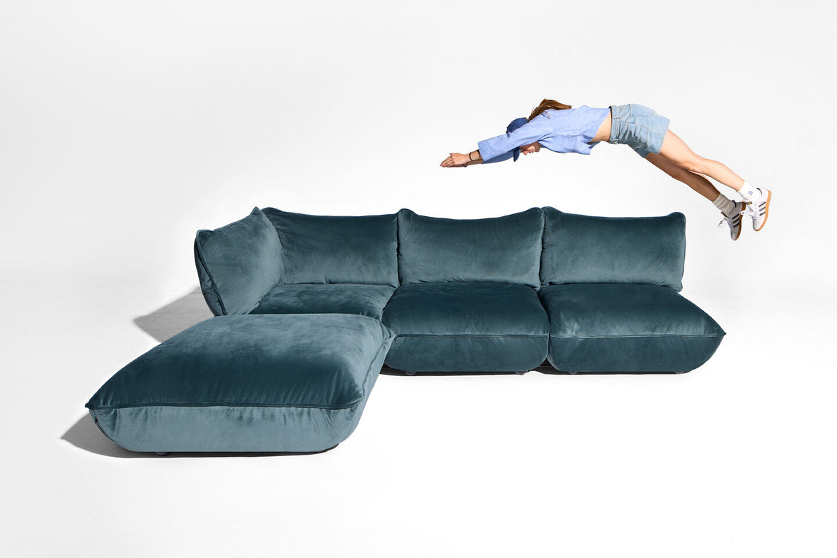 Sumo Corner Sofa Recycled Velvet – Fatboy