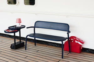 Dark Ocean Fatboy Toni Bankski Bench on a Boat Deck