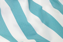 Load image into Gallery viewer, Stripe Azur Fatboy Original Outdoor Fabric Closeup