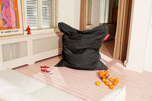 Load image into Gallery viewer, Black Fatboy Original Stonewashed Bean Bag in a Room