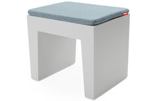 Load image into Gallery viewer, Storm Blue Fatboy Concrete Seat Pillow Cushion on a Concrete Seat

