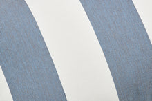Load image into Gallery viewer, Stripe Ocean Blue Fatboy King Pillow Fabric
