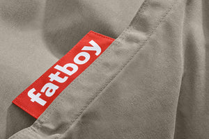 Grey Taupe Fatboy Original Slim Outdoor Bean Bag Label