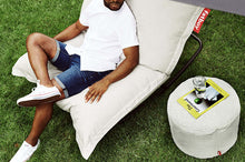 Load image into Gallery viewer, Mist Fatboy Point Outdoor Ottoman Used as a Side Table