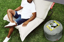 Load image into Gallery viewer, Rock Grey Fatboy Point Outdoor Ottoman Used as a Side Table
