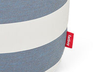 Load image into Gallery viewer, Fatboy Point Outdoor Ottoman - Stripe Ocean Blue Label