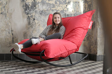Load image into Gallery viewer, Girl Sitting on an Original Bean Bag Chair on a Rock 'n Roll Rocker