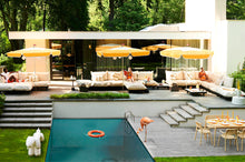 Load image into Gallery viewer, White Fatboy Attackle Bench Outdoors by Pool