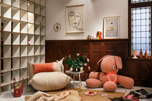 Load image into Gallery viewer, Ecru Fatboy BonBaron Sherpa in a Living Room Next to a CO9 Teddy
