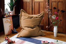 Load image into Gallery viewer, Latte Fatboy Original Slim Teddy Bean Bag Chair in a Room