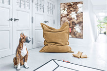 Load image into Gallery viewer, Latte Fatboy Original Slim Teddy Bean Bag Chair in a Room