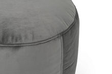 Load image into Gallery viewer, Fatboy Point Recycled Velvet Ottoman - Taupe Closeup