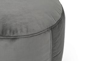 Fatboy Point Recycled Velvet Ottoman - Taupe Closeup
