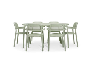 Mist Green Fatboy Toni Tavolo Outdoor Dining Table and Chairs