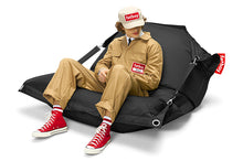 Load image into Gallery viewer, Model Sitting in a Black Fatboy Buggle-Up