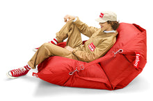 Load image into Gallery viewer, Model Sitting on a Red Fatboy Buggle-Up