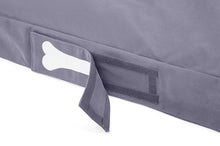 Load image into Gallery viewer, Fatboy Doggielounge Large Stonewashed Dog Bed - Blue Name Tag