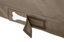 Load image into Gallery viewer, Fatboy Doggielounge Large Stonewashed Dog Bed - Taupe Name Tag