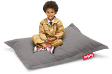Load image into Gallery viewer, Boy Sitting on a Grey Fatboy Junior Stonewashed Bean Bag Chair