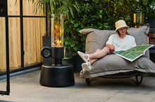 Load image into Gallery viewer, Girl Sitting on a Grey Taupe Fatboy Original Outdoor Bean Bag with a Rock 'n Roll Rocker