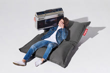 Load image into Gallery viewer, Guy Laying on a Rock Grey Fatboy Original Outdoor Bean Bag