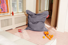 Load image into Gallery viewer, Grey Fatboy Original Stonewashed Bean Bag in a Room