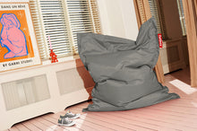 Load image into Gallery viewer, Silver Fatboy Original Slim Bean Bag Chair in a Room