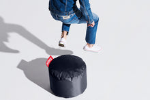 Load image into Gallery viewer, Model with a Blue Fatboy Point Ottoman