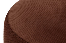 Load image into Gallery viewer, Tobacco Fatboy Point Large Recycled Royal Velvet Pouf Closeup
