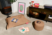 Load image into Gallery viewer, Teddy Bear Fatboy Point Recycled Cord Ottoman and Slim Bean Bag in a Room
