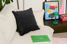 Load image into Gallery viewer, Cave Fatboy Recycled Royal Velvet Square Pillow on a Couch
